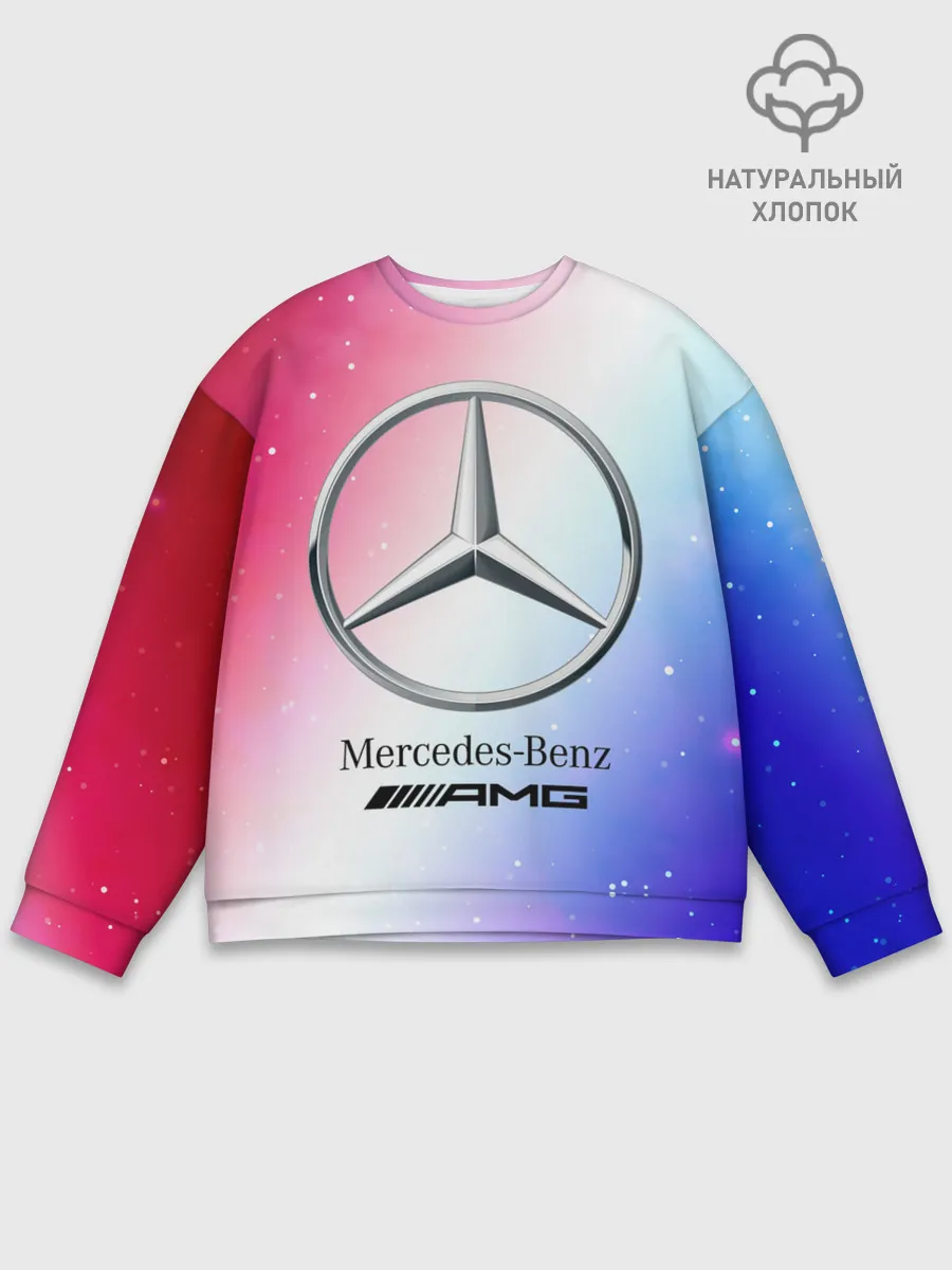 Мужской свитшот базовый / MERCEDES / МЕРСЕДЕС