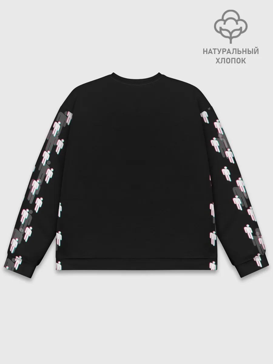 Мужской свитшот базовый / BILLIE EILISH GLITCH