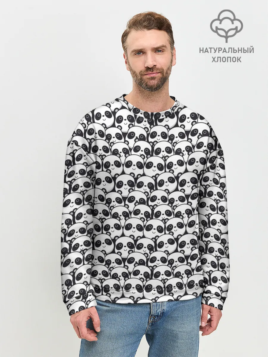 Мужской свитшот базовый / ПАНДЫ