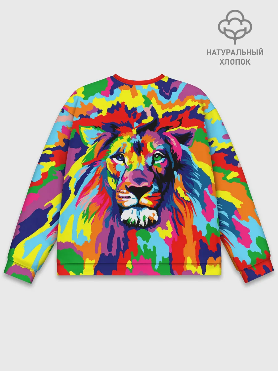 Мужской свитшот базовый / Лев Artistic Art