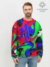 Мужской свитшот базовый / Абстрактные краски