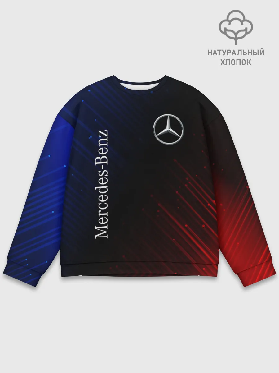 Мужской свитшот базовый / MERCEDES / МЕРСЕДЕС