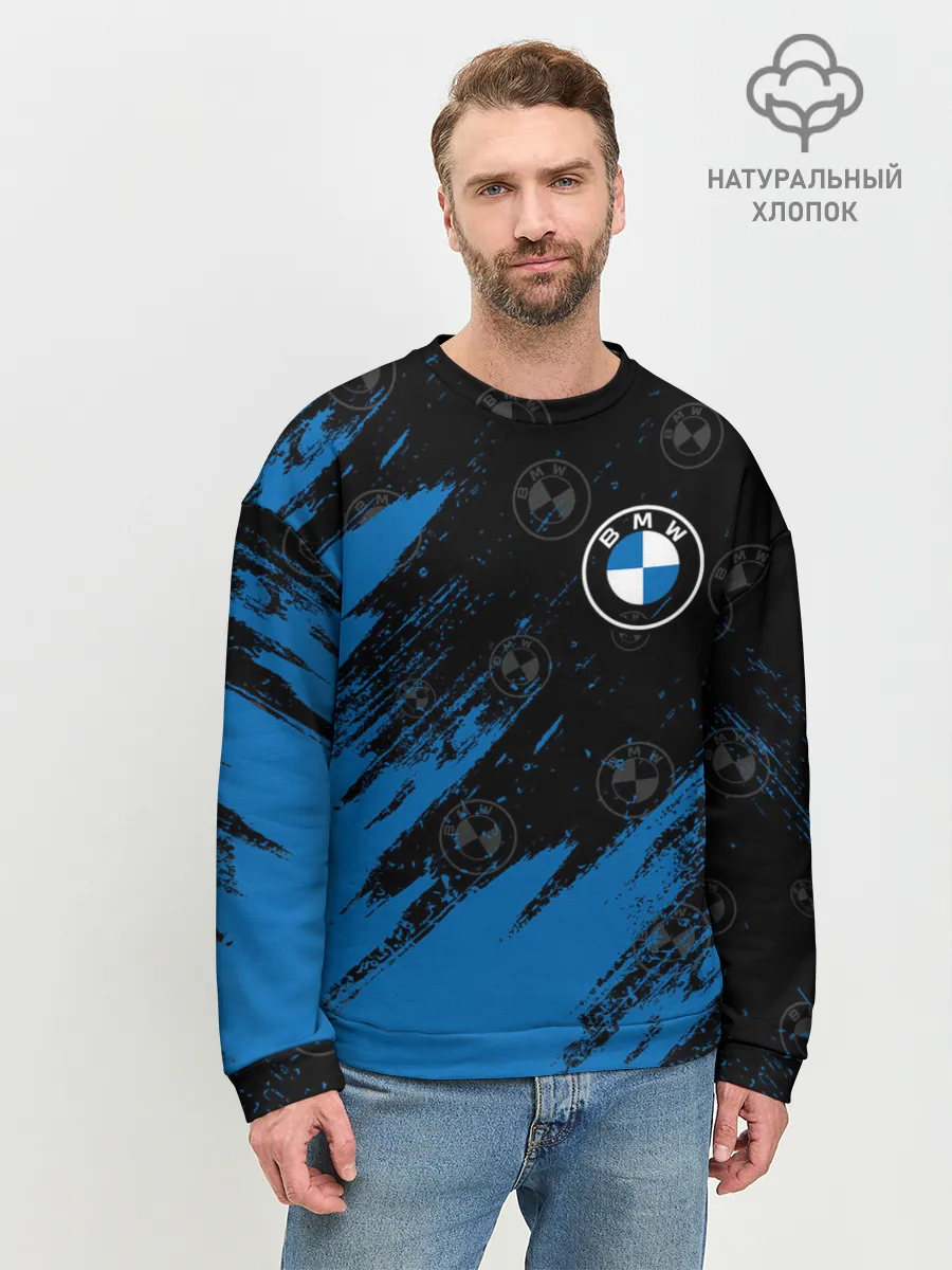 Мужской свитшот базовый / BMW / БМВ
