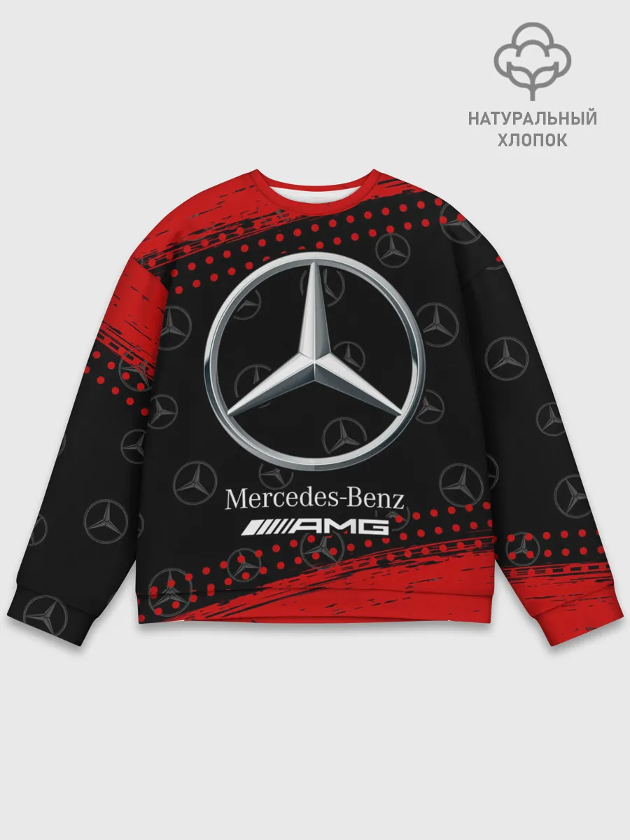 Мужской свитшот базовый / MERCEDES / МЕРСЕДЕС