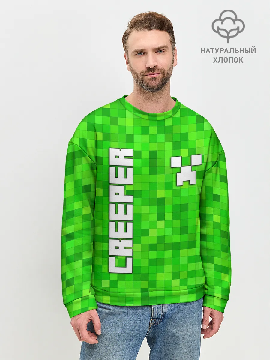 Мужской свитшот базовый / MINECRAFT CREEPER
