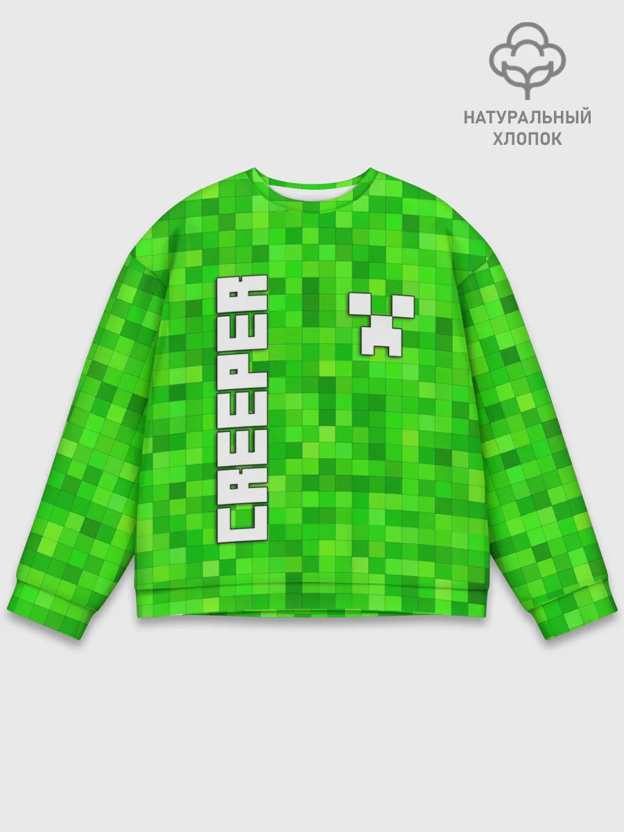 Мужской свитшот базовый / MINECRAFT CREEPER