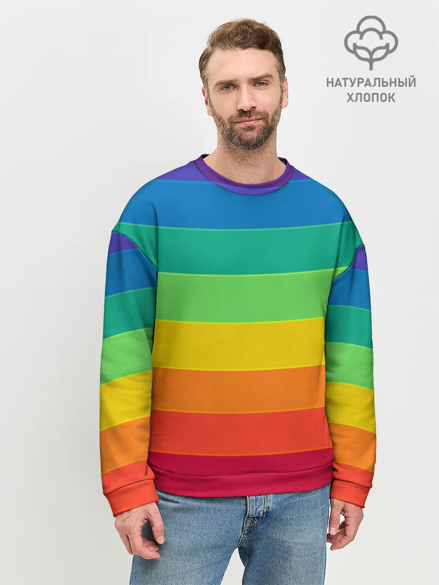 Мужской свитшот базовый / Радуга | Rainbow