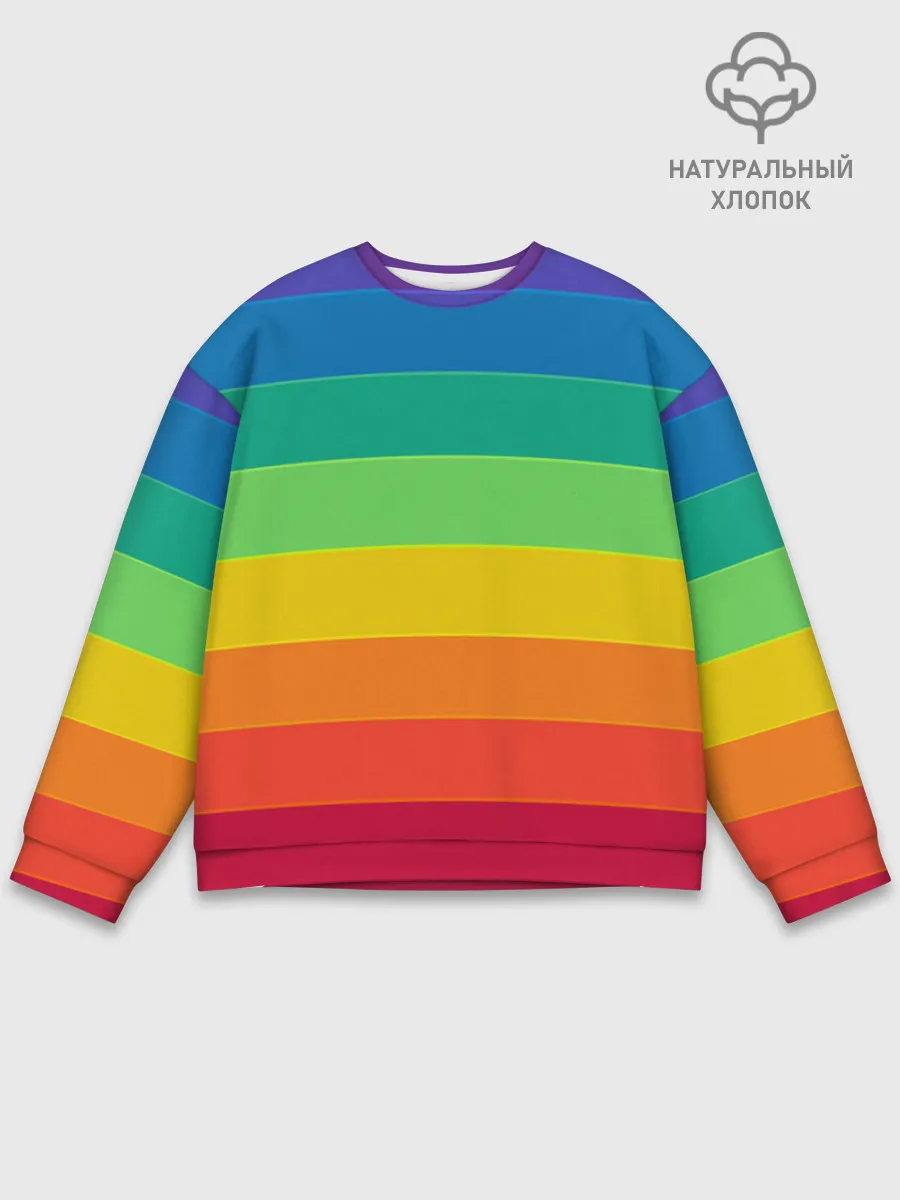 Мужской свитшот базовый / Радуга | Rainbow