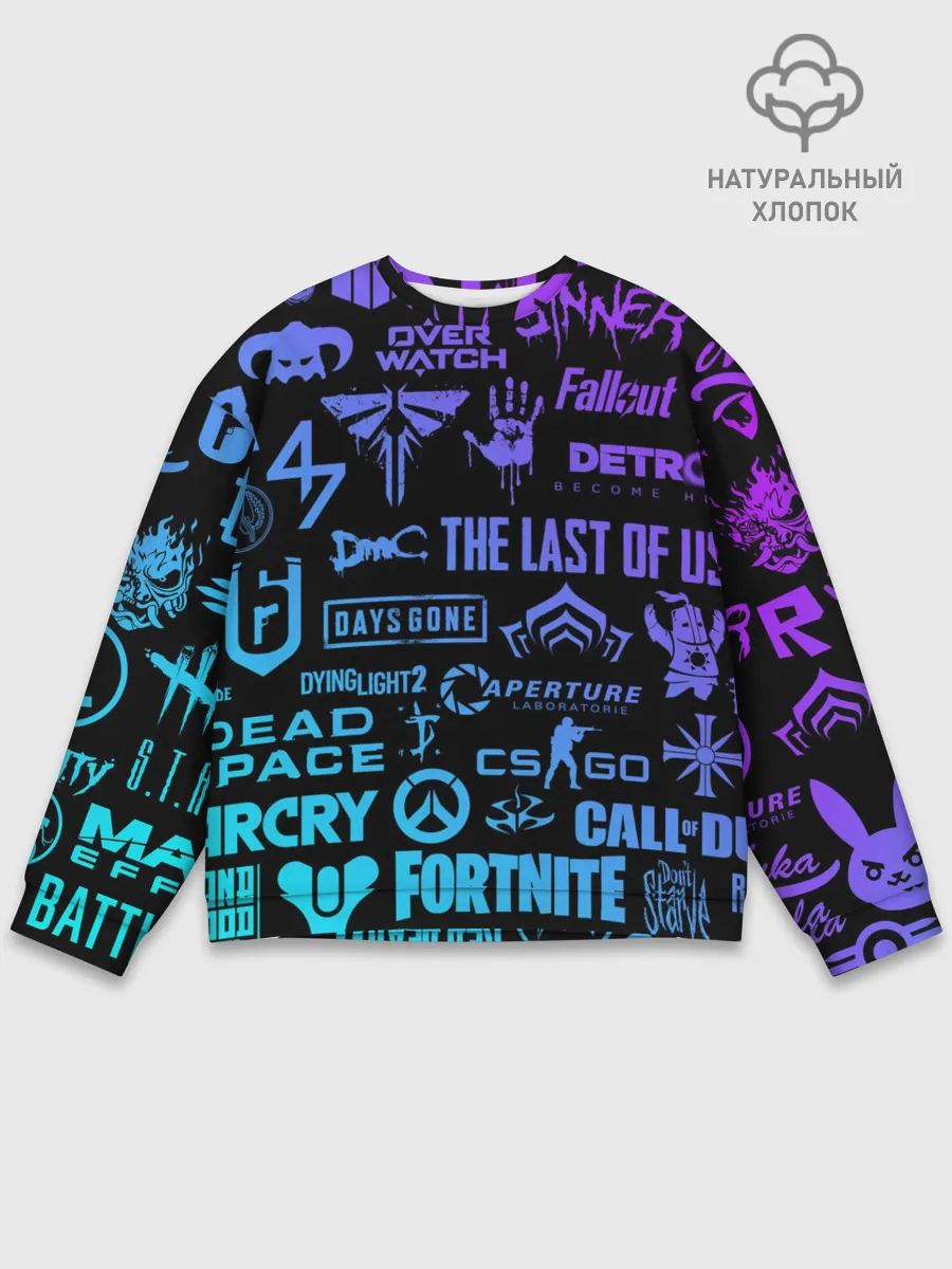 Мужской свитшот базовый / ЛОГОТИПЫ ИГР