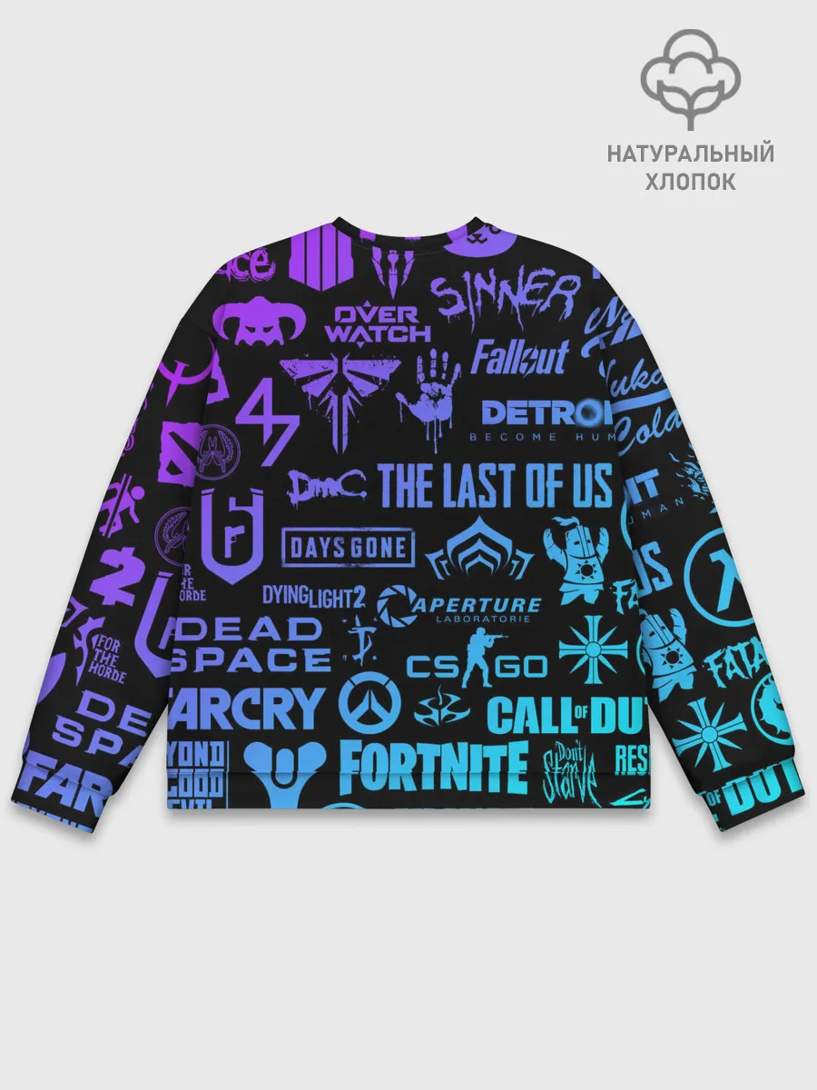 Мужской свитшот базовый / ЛОГОТИПЫ ИГР