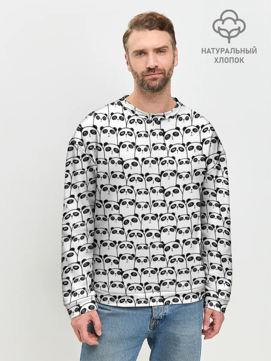 Мужской свитшот базовый / ПАНДЫ