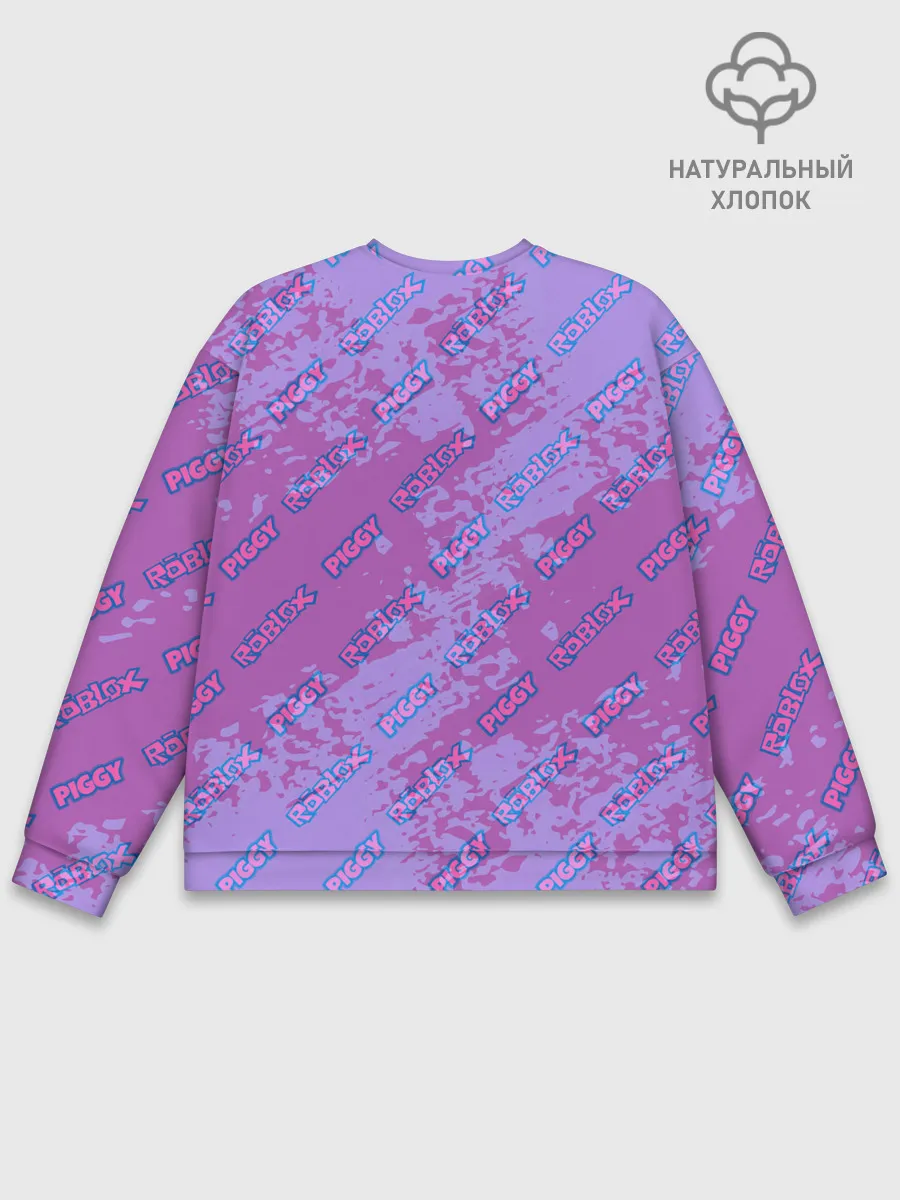 Мужской свитшот базовый / Свинка Пигги из Roblox