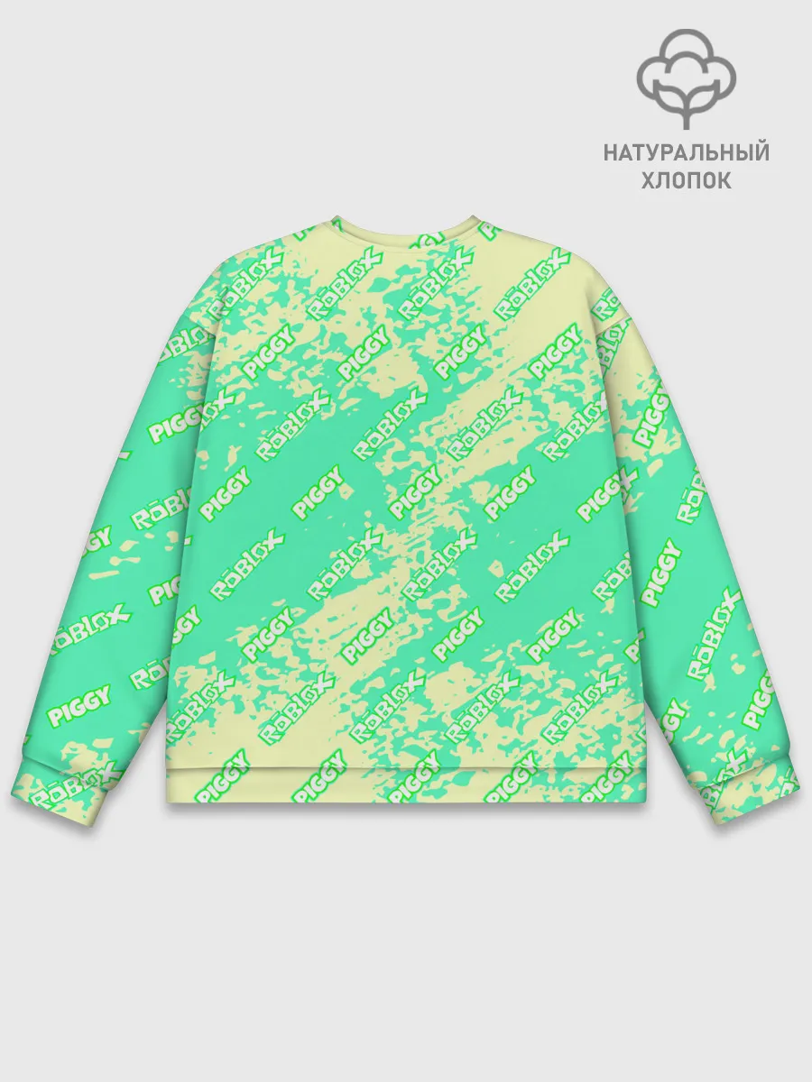 Мужской свитшот базовый / Свинка Пигги из Roblox