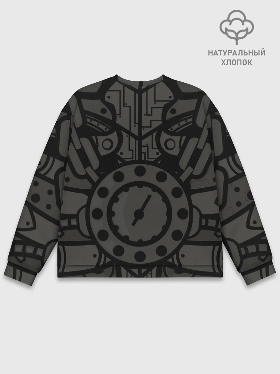 Мужской свитшот базовый / Стимпанк Скелет