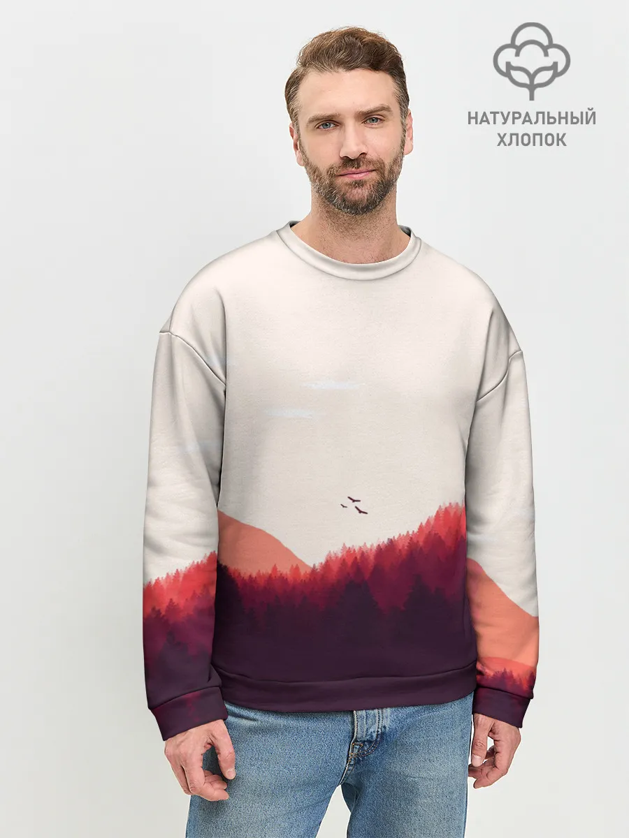 Мужской свитшот базовый / Пейзаж №1