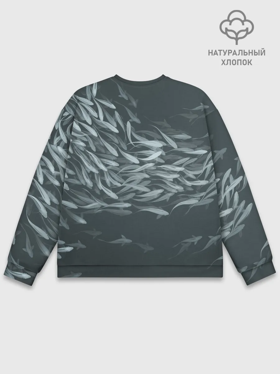 Мужской свитшот базовый / Рыбы