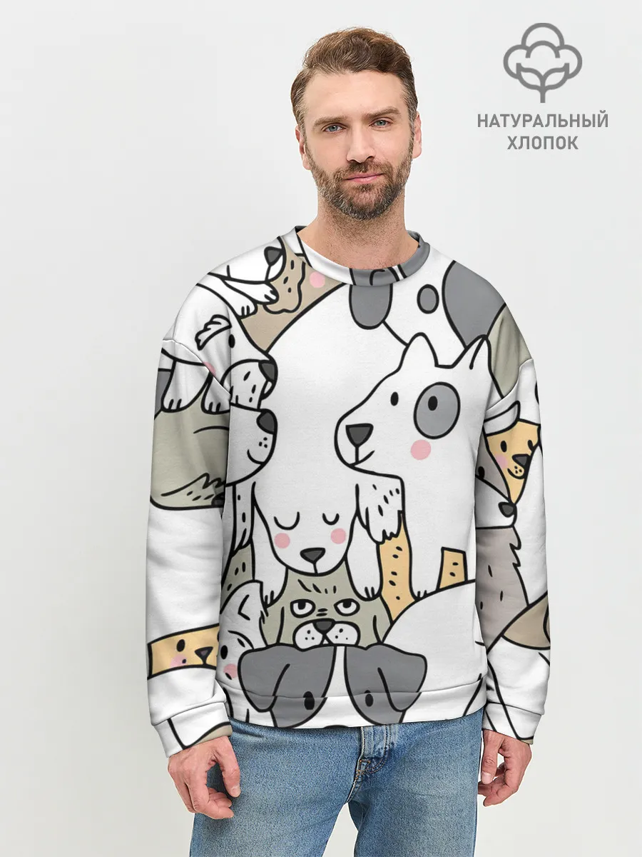 Мужской свитшот базовый / Собачье собрание