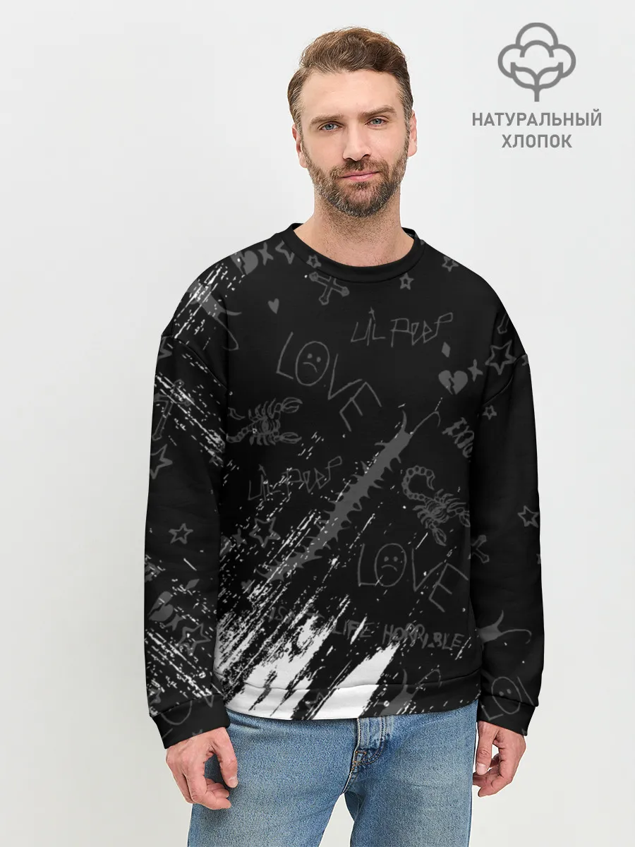 Мужской свитшот базовый / LIL PEEP / ЛИЛ ПИП