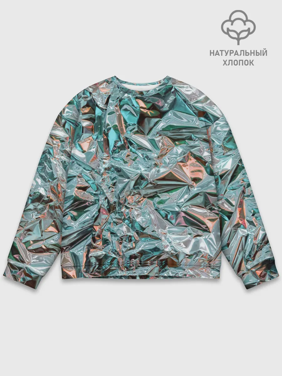 Мужской свитшот базовый / Голографическая фольга