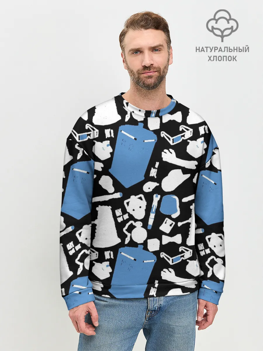 Мужской свитшот базовый / ТАРДИС