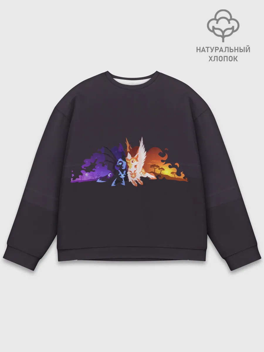 Мужской свитшот базовый / День и ночь