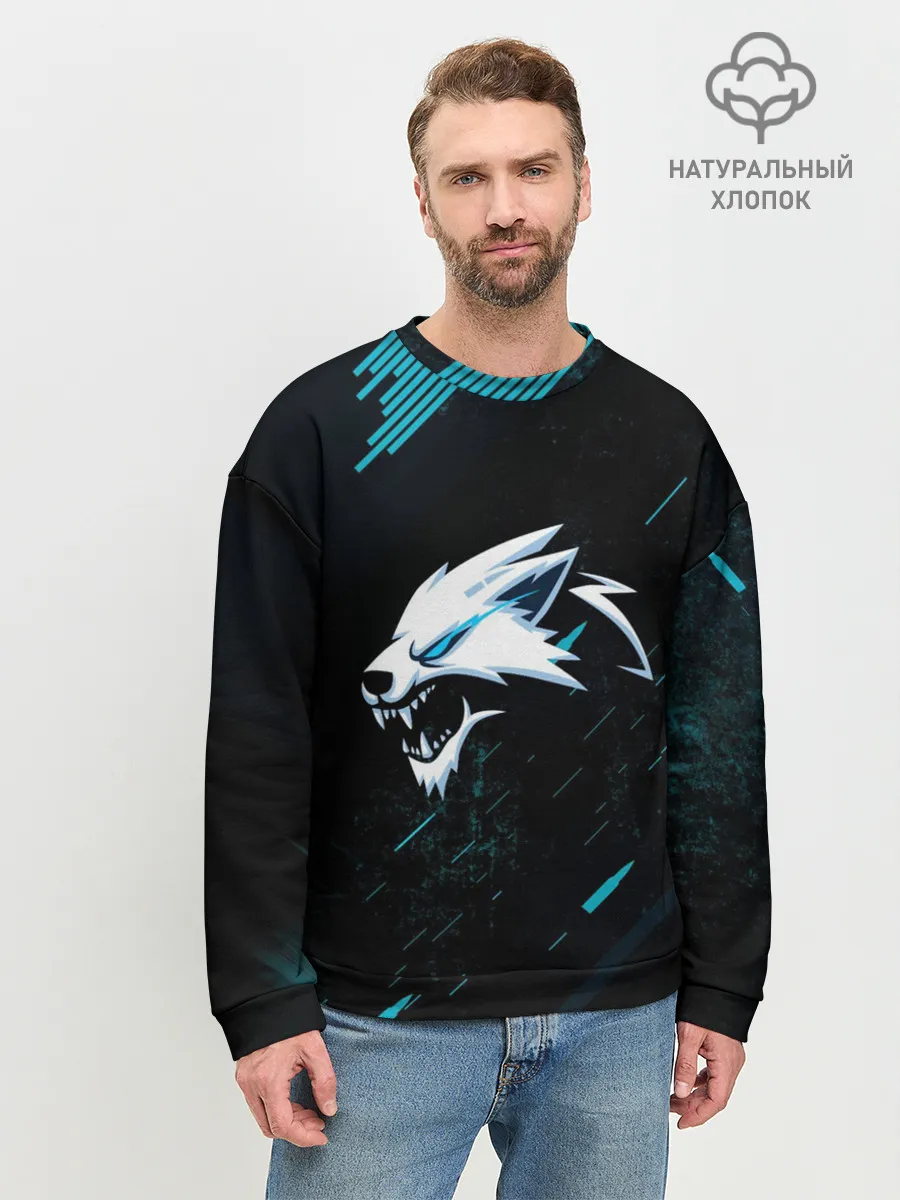 Мужской свитшот базовый / Sky Wolf