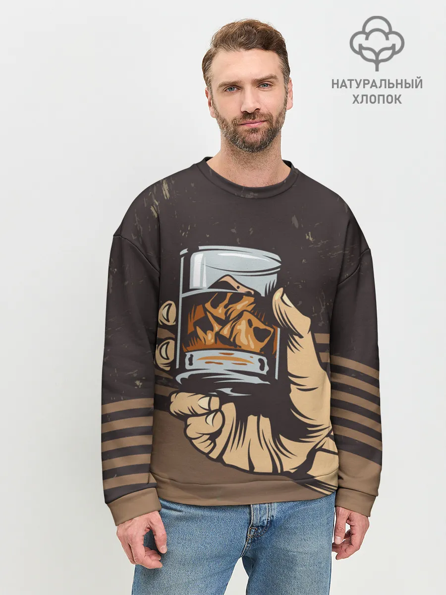 Мужской свитшот базовый / Ретро Виски