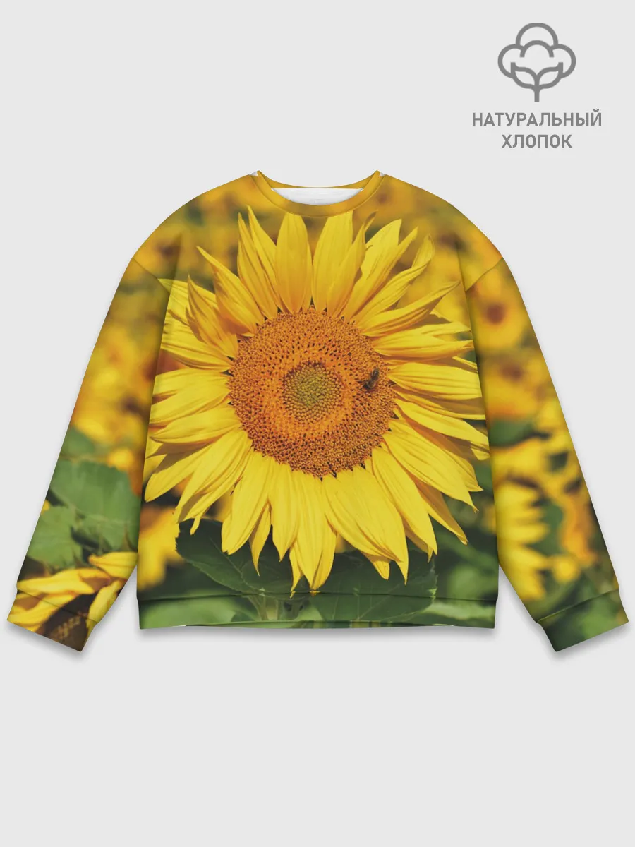 Мужской свитшот базовый / Подсолнух