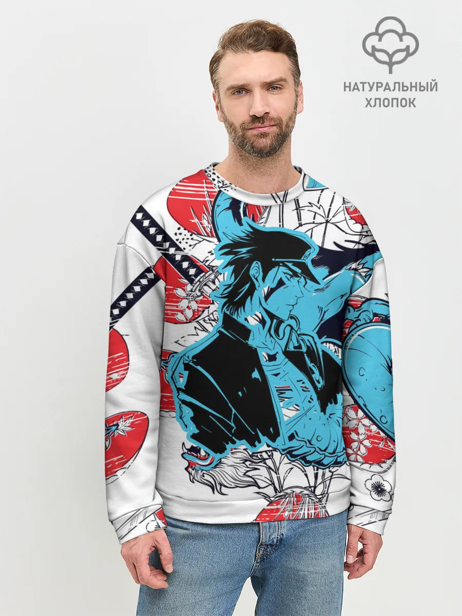 Мужской свитшот базовый / Дзётаро самурайский меч