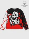 Мужской свитшот базовый / KILLA красные брызги