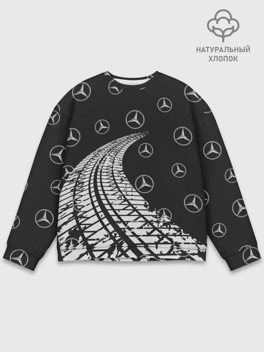 Мужской свитшот базовый / MERCEDES / МЕРСЕДЕС