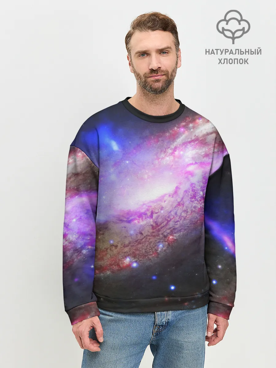 Мужской свитшот базовый / Космическая спираль