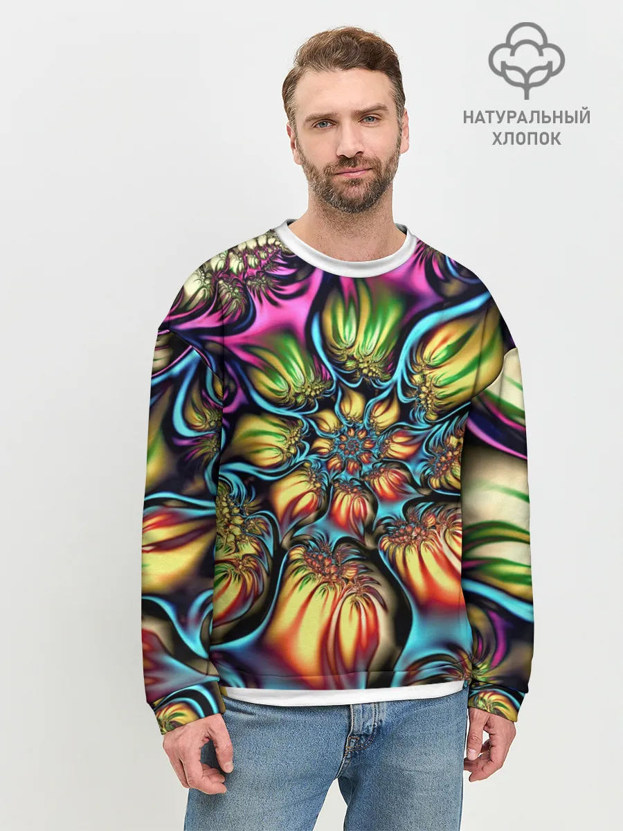 Мужской свитшот базовый / Абстракция