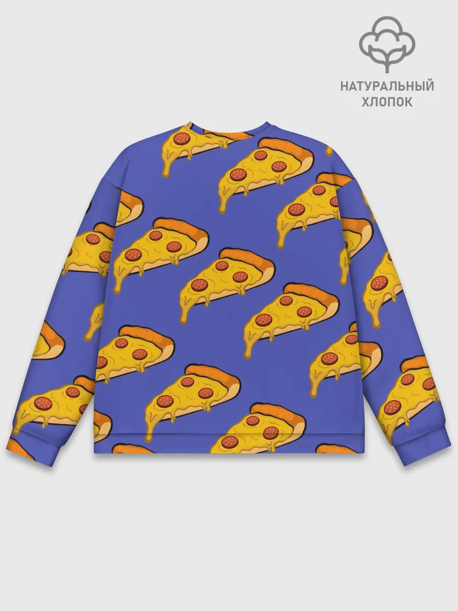 Мужской свитшот базовый / Кусочки пиццы