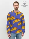 Мужской свитшот базовый / Кусочки пиццы