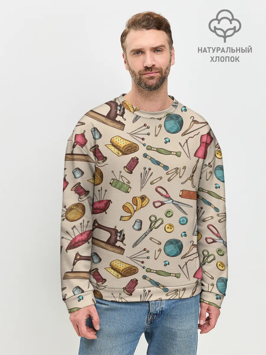 Мужской свитшот базовый / предметы шитья