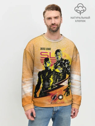 Мужской свитшот базовый / Лига справедливости