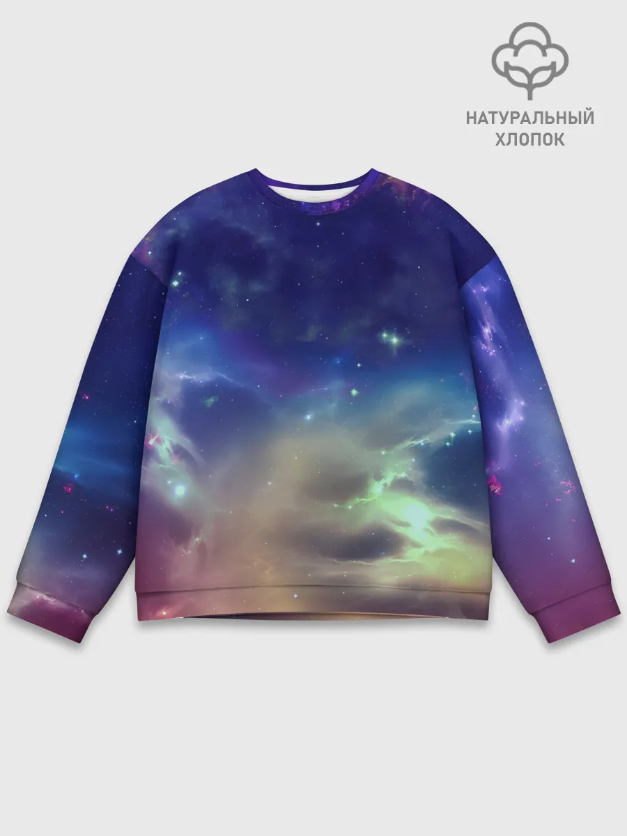 Мужской свитшот базовый / Космическое сияние