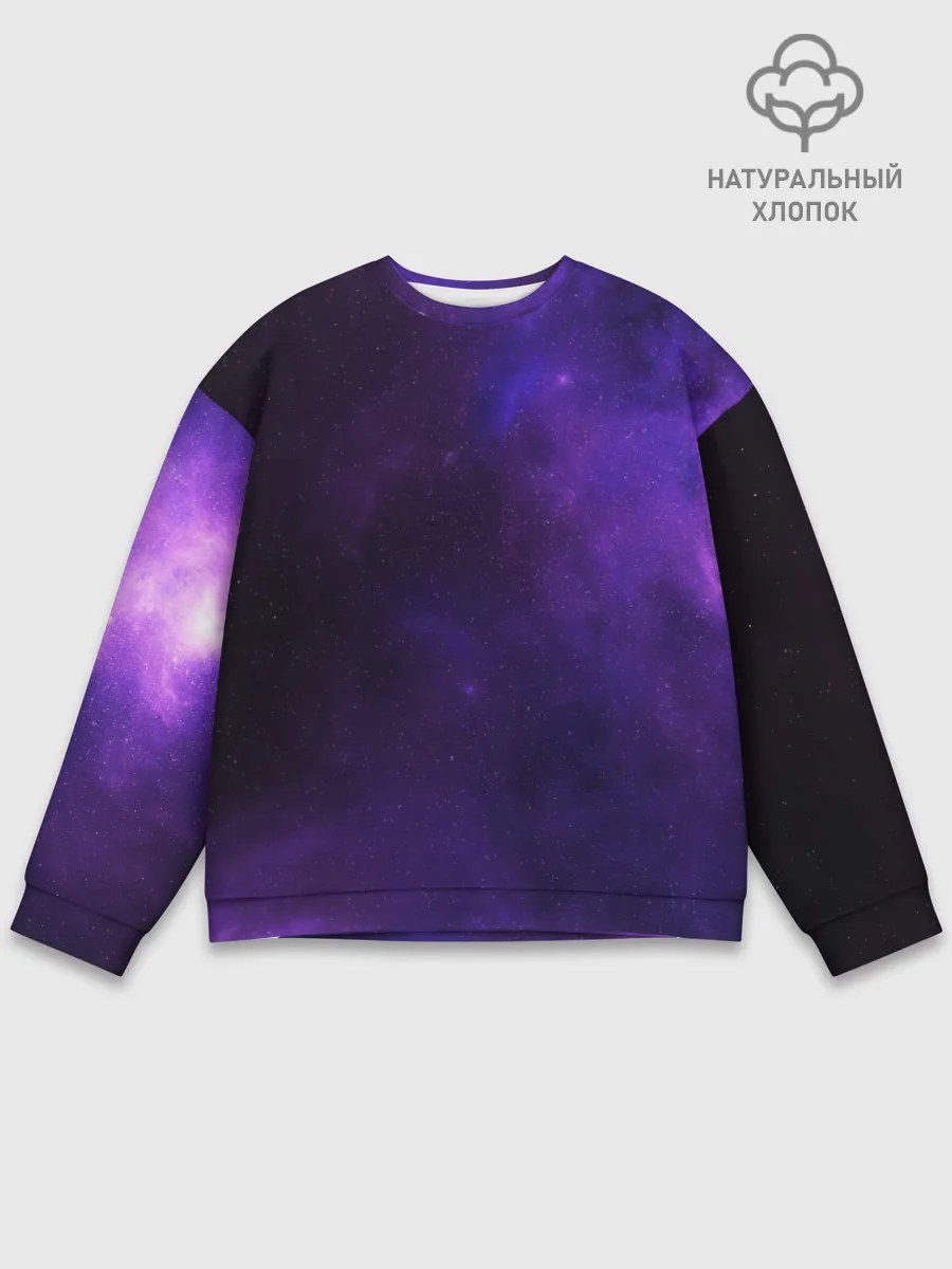 Мужской свитшот базовый / Фиолетовая звезда