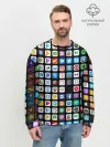 Мужской свитшот базовый / Iphone and Apps Icons