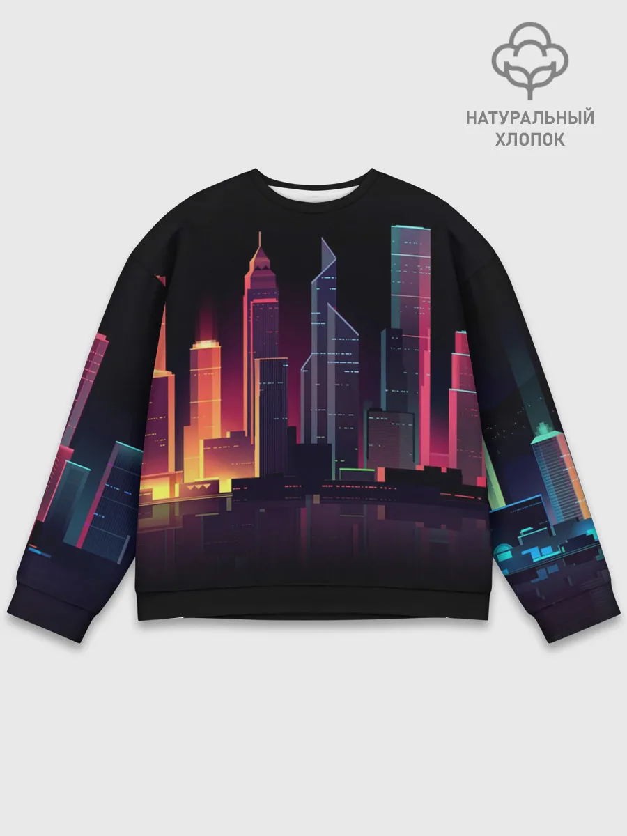 Мужской свитшот базовый / Neon City