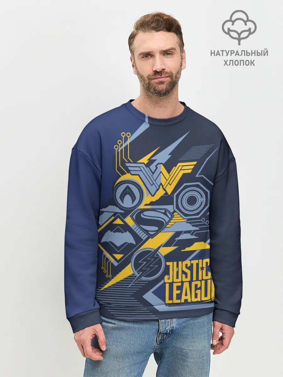 Мужской свитшот базовый / Justice League