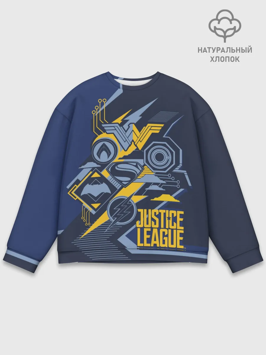 Мужской свитшот базовый / Justice League