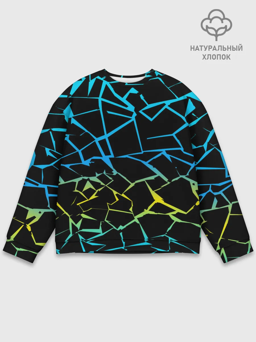 Мужской свитшот базовый / НЕОНОВЫЙ ГРАДИЕНТ