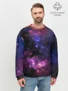 Мужской свитшот базовый / Космическое небо