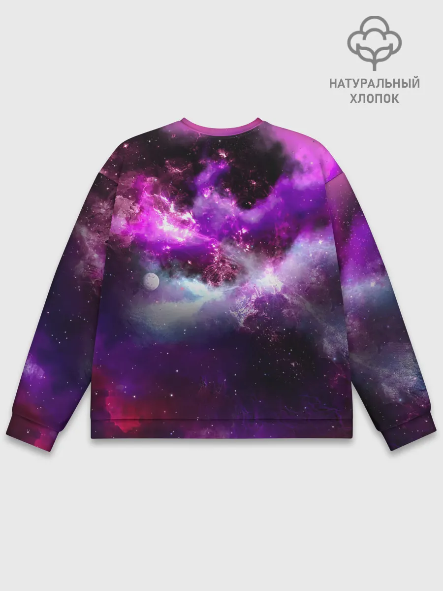 Мужской свитшот базовый / Космическое небо