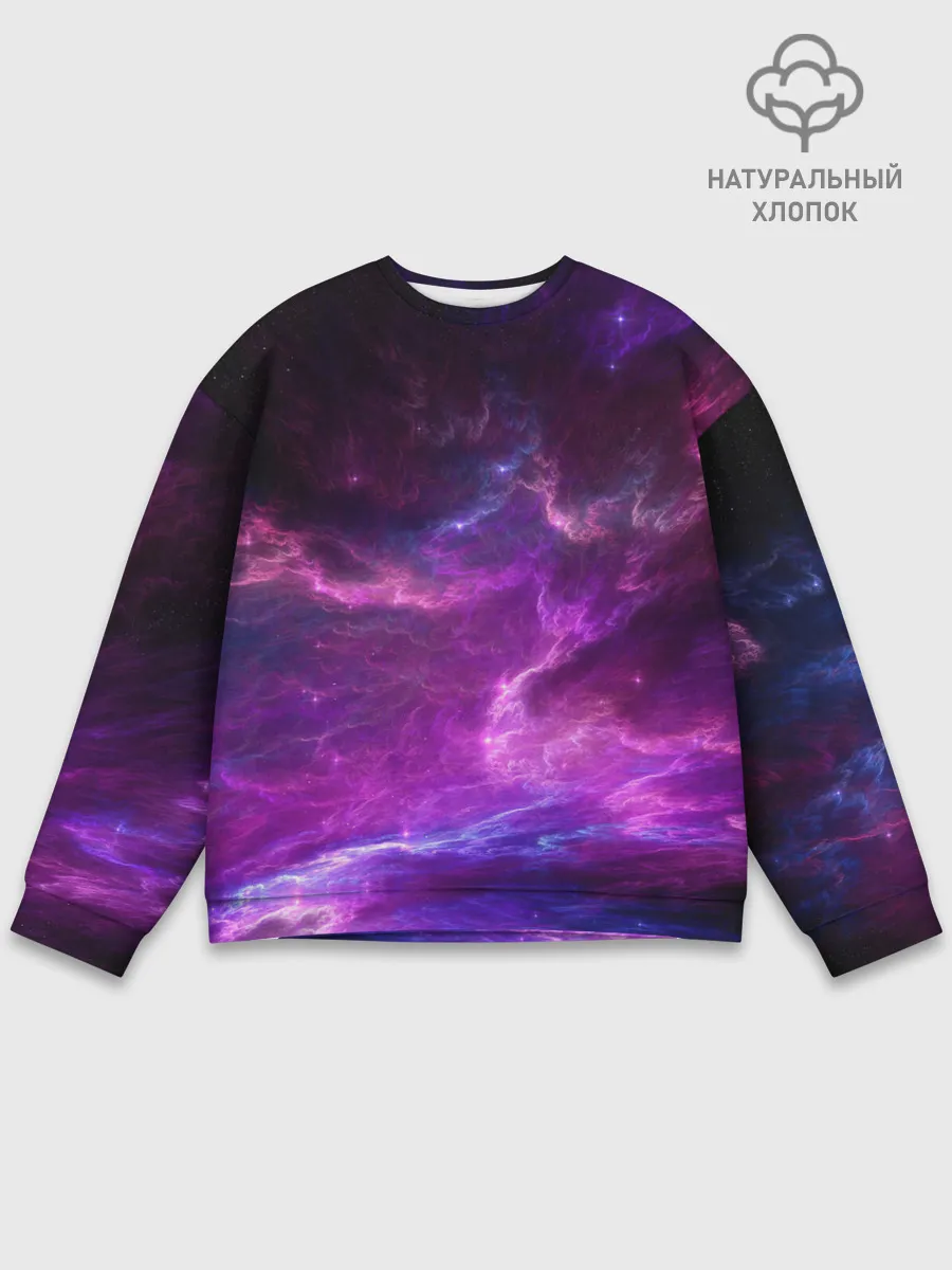 Мужской свитшот базовый / Космическое небо
