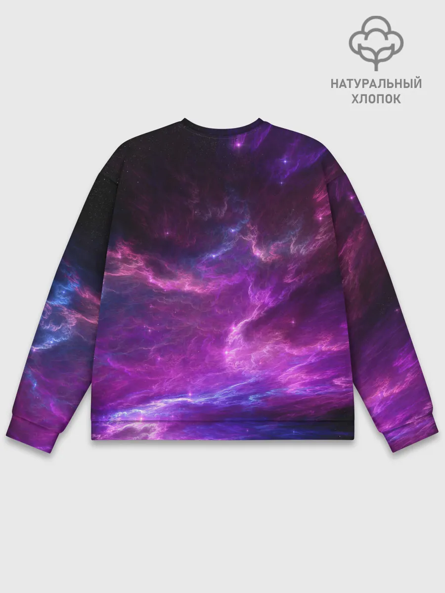 Мужской свитшот базовый / Космическое небо