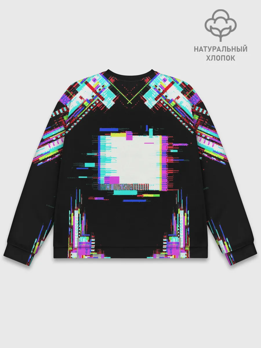 Мужской свитшот базовый / Glitch VHS