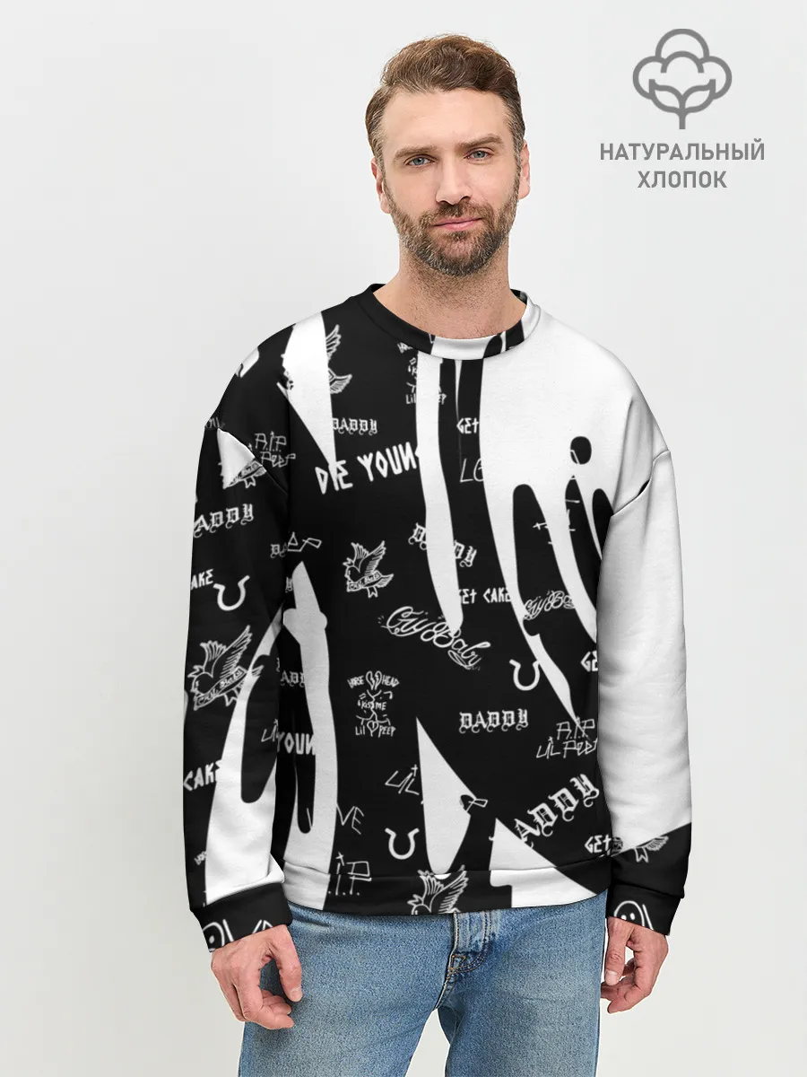 Мужской свитшот базовый / Lil Peep